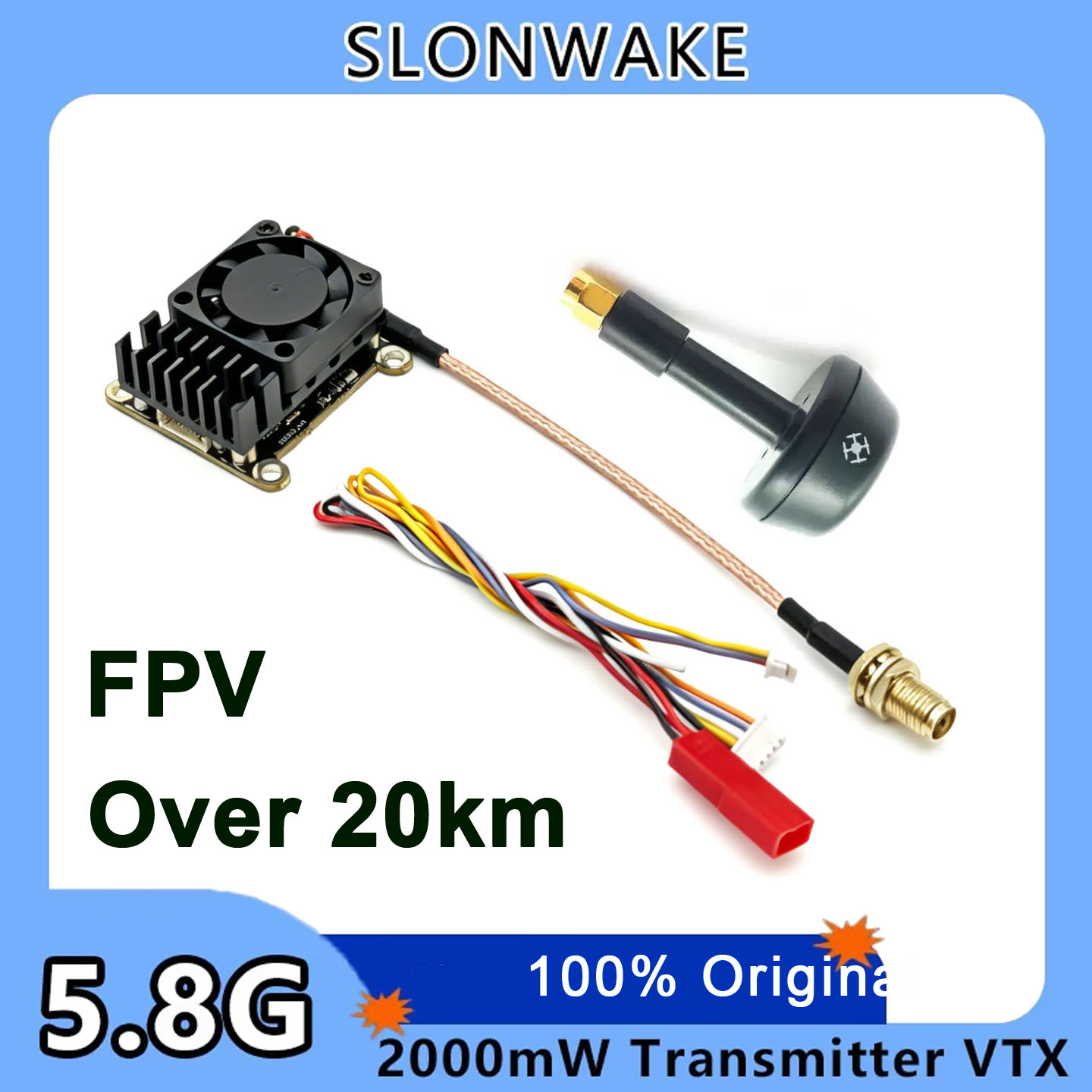 Fpv Drone Receiver - Nieuwe upgrade 5.8Ghz 2W verstelbare FPV